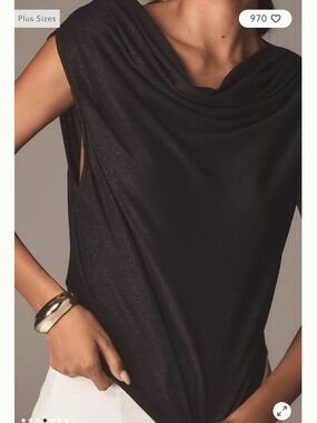 Anthropology Dolan Left Coast Cowl-Neck Fluid Top